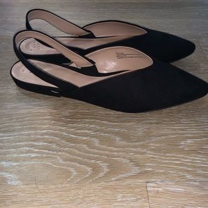 A new day black pointed flats size 12